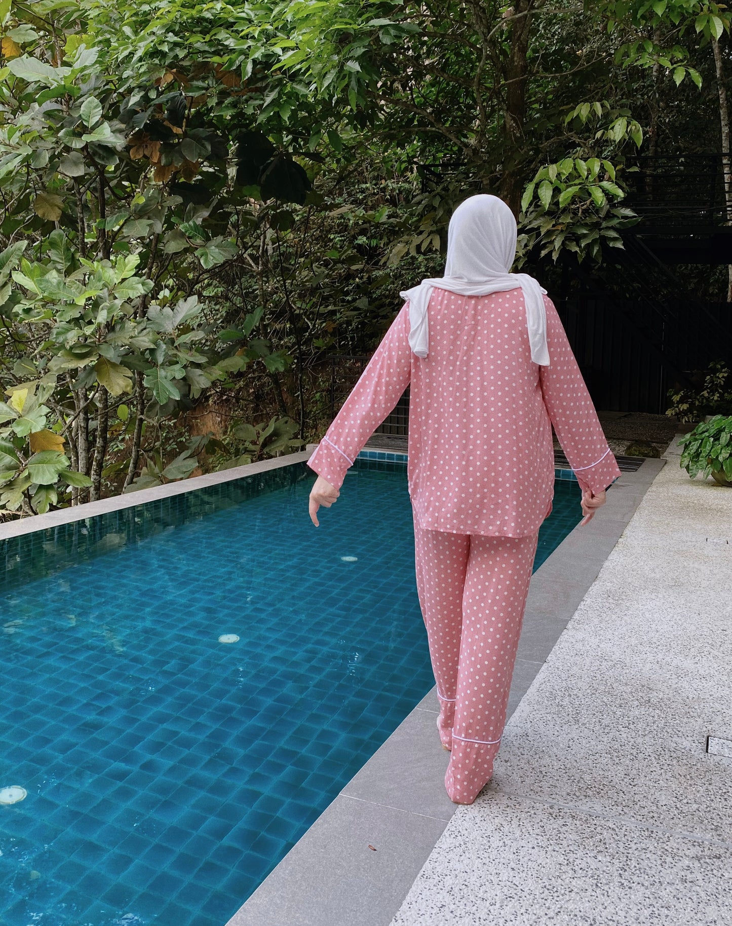 Polkadot Pyjamas in Dots in Pink