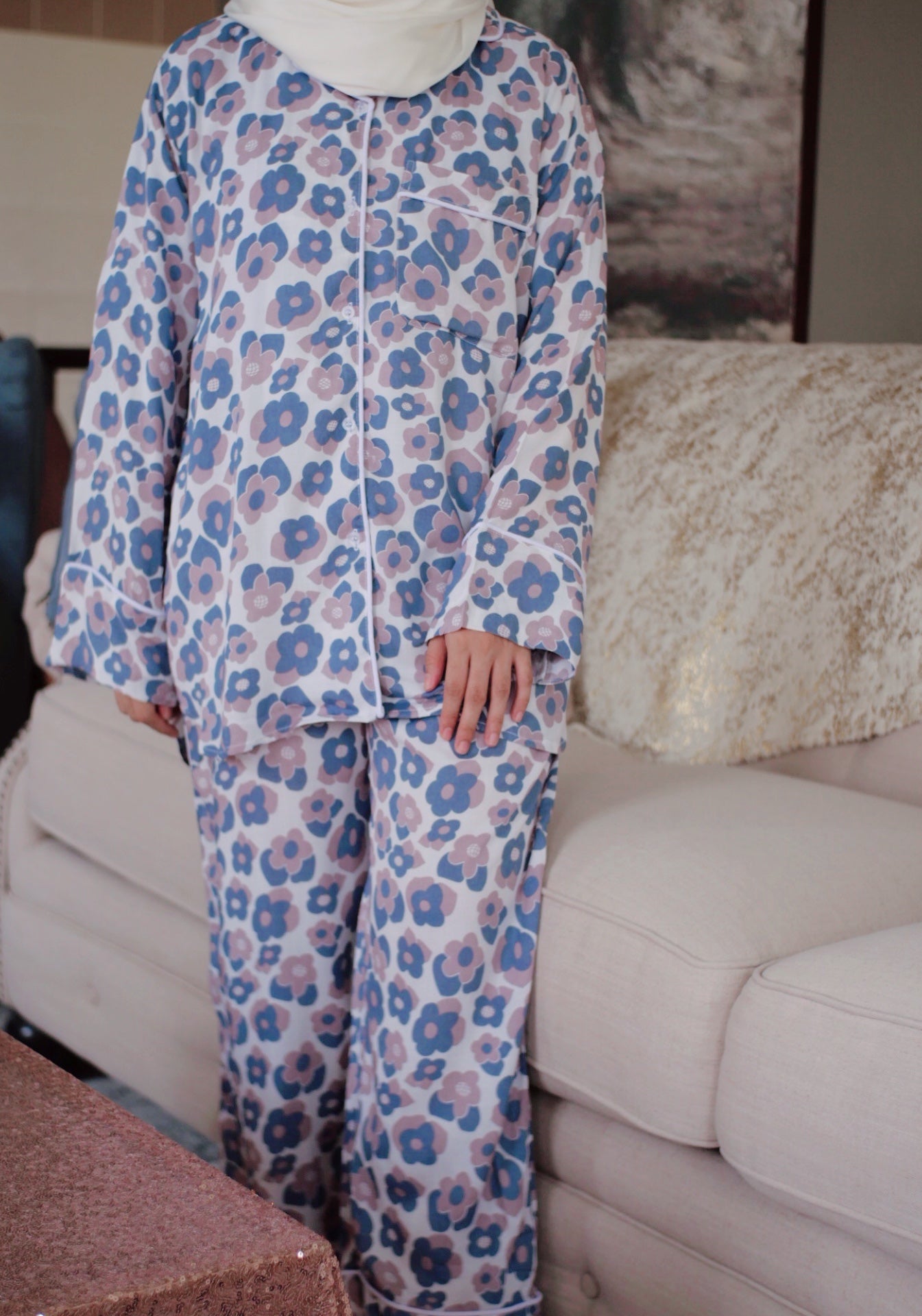 Flora Pyjamas in Pansy