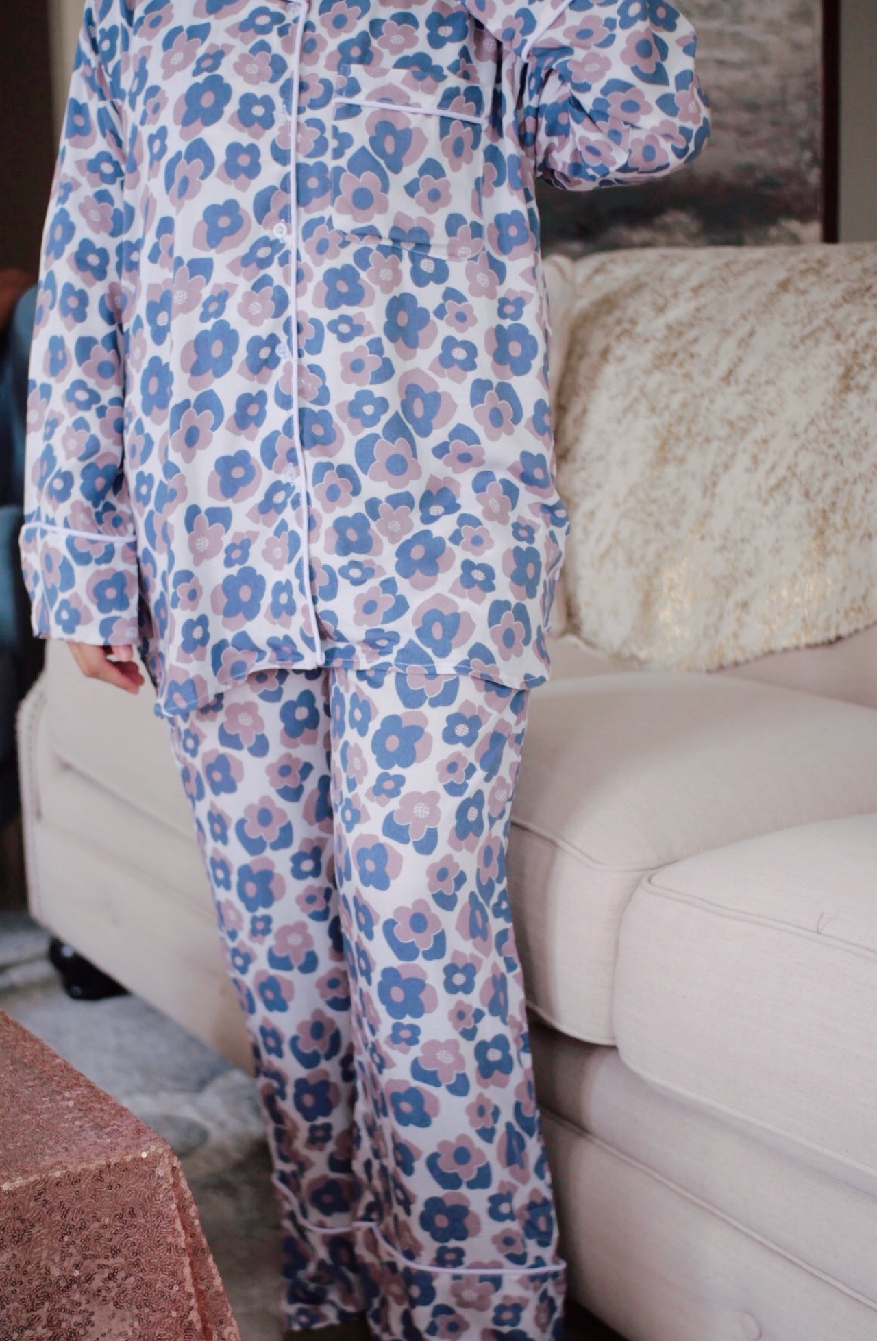 Flora Pyjamas in Pansy