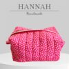 Teedoo Make Up Bag - Red  & Pink Line - Image 3